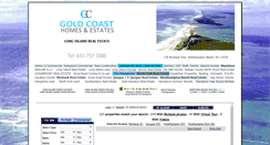 Desktop Screenshot of goldcoasthomesandestates.com